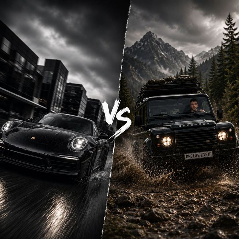LinkedIn-Beitrag von Fabrice Stumpf: Wenn ich morgen die Wahl hätte zwischen einem Porsche und einem alten Defender